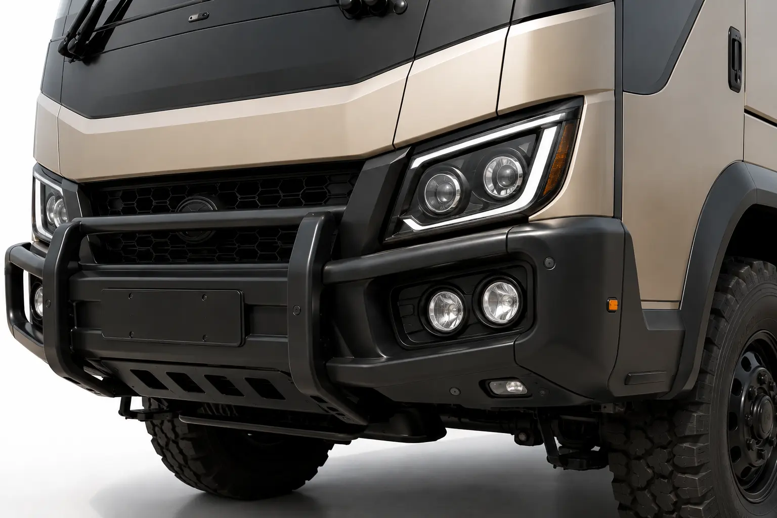DUNE-X front lighting and protective bumper detail